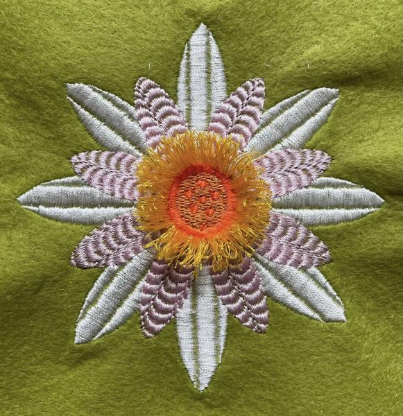 Stickdatei Fadenblume Margerite